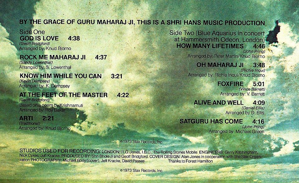 Blue Aquarius Album, 1973