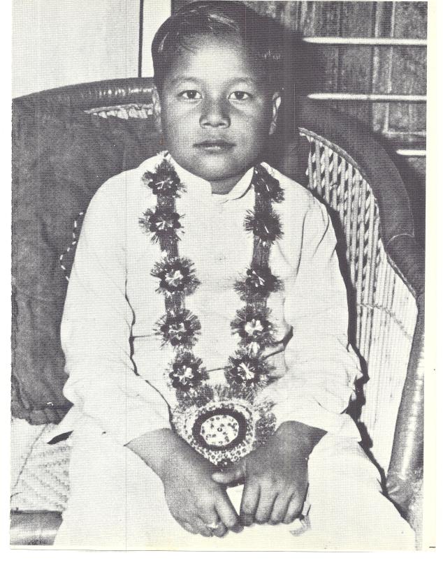 The young Satguru Maharaji (Prem Rawat) dressed as Krishna