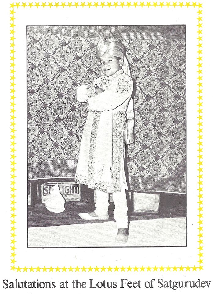 The young Satguru Maharaji (Prem Rawat)