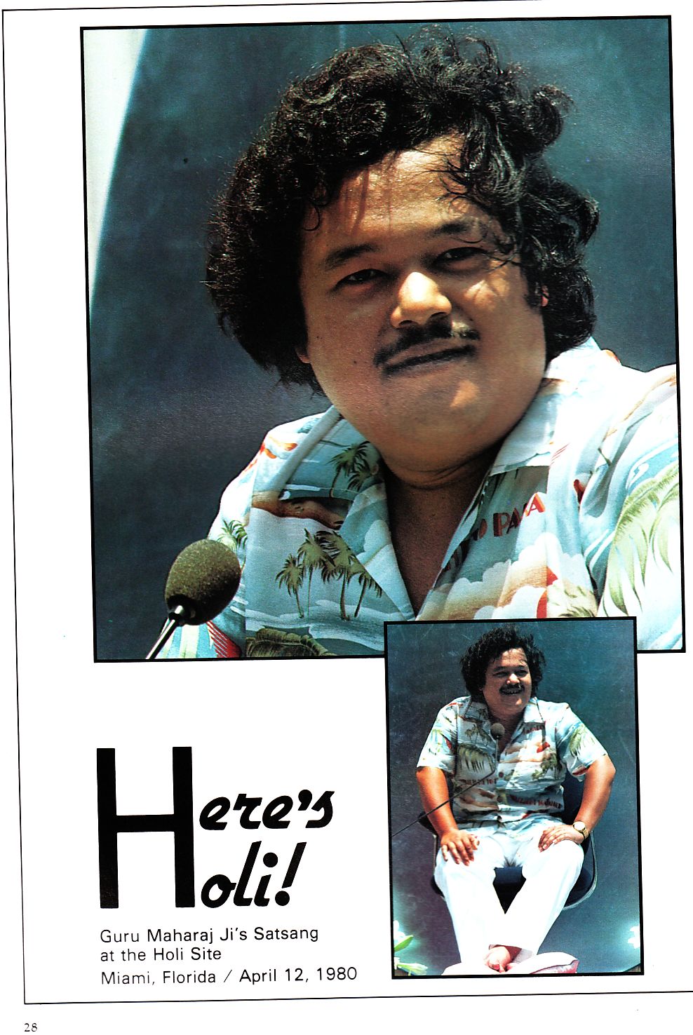 Prem Rawat Inspirational Speaker at Holi 1980 Prem Rawat Inspirational Speaker at Holi 1980