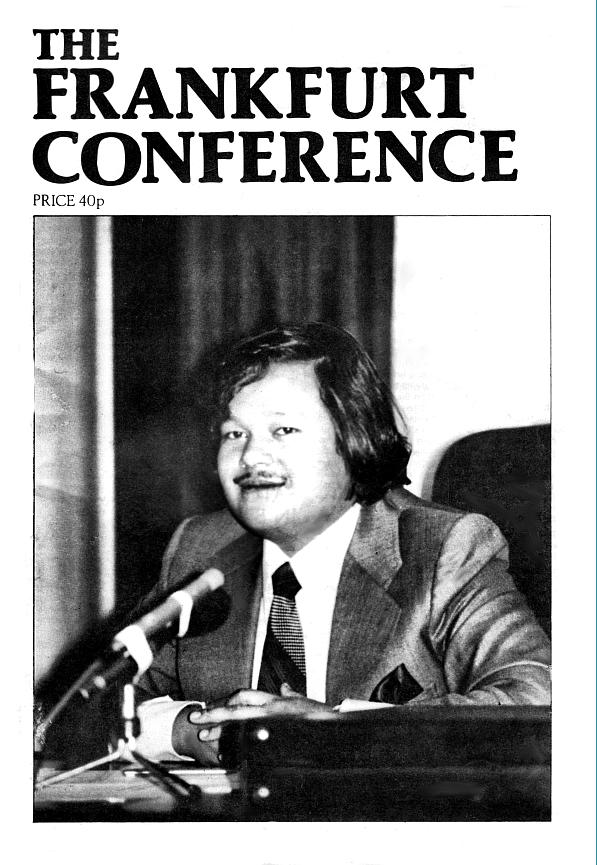 THE FRANKFURT CONFERENCE PRICE 40p