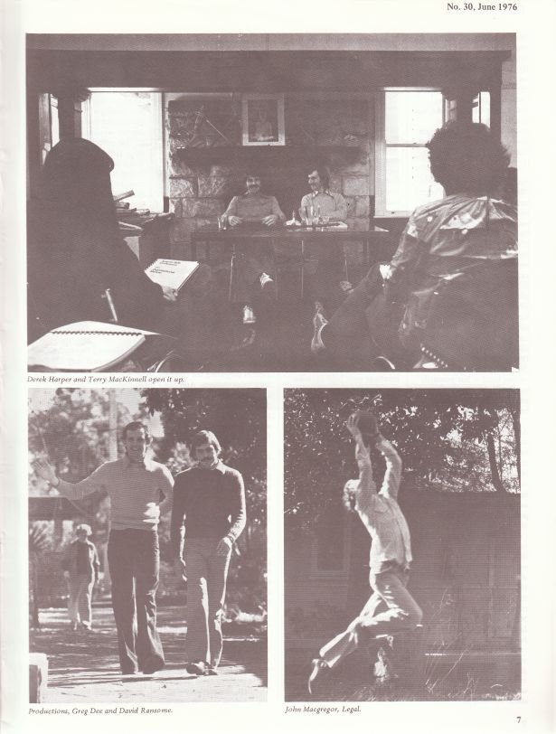 Derek Harper and Terry McKinell open it up; Productions: Greg Dee and David Ransome; John MacGregor, Legal Derek Harper and Terry McKinell open it up; Productions: Greg Dee and David Ransome; John MacGregor, Legal