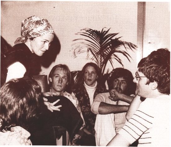 Julie Collet with Brisbane premies in 1977 Julie Collet with Brisbane premies in 1977