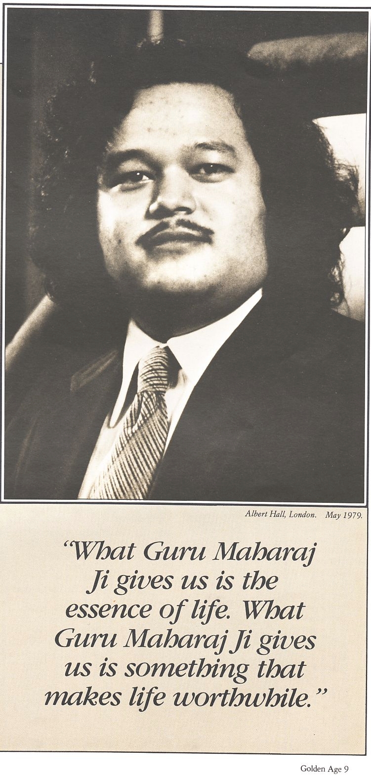 What Guru Maharaj Ji gives us is the essence of life.