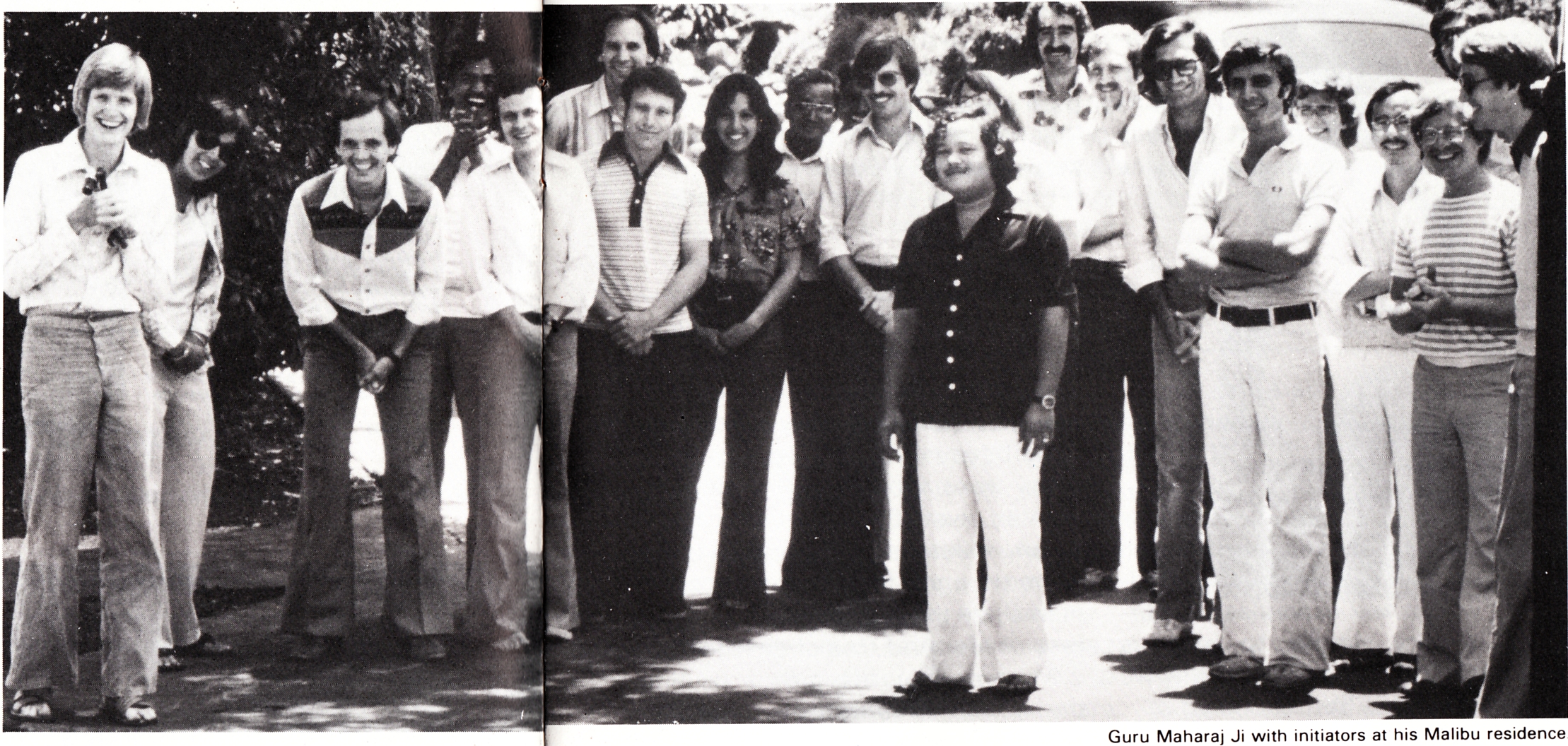 Prem Rawat (Guru Maharaj Ji) with initiators at his Malibu residence 1979 Prem Rawat (Guru Maharaj Ji) with initiators at his Malibu residence 1979