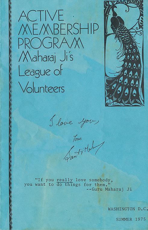 Maharaj Ji's League of Volunteers