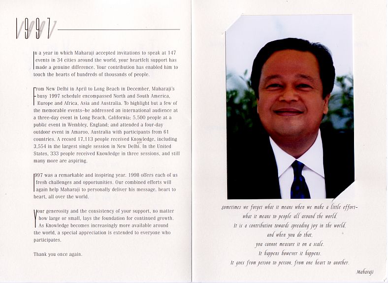 Prem Rawat Inspirational Speaker Fund-Raising