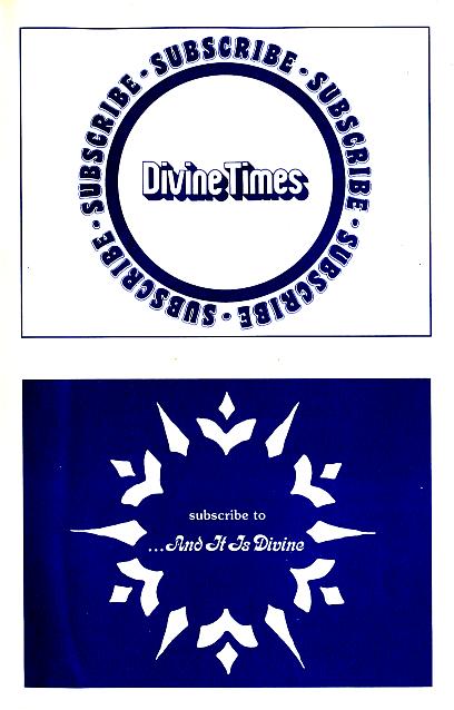 Divine Light Mission Mail Order Catalog, Winter 1976