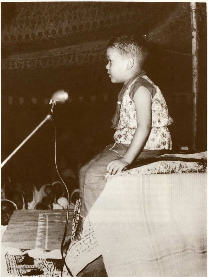 The young Satguru Maharaji (Prem Rawat)