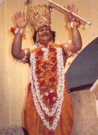 Maharaji aka Prem Rawat (Maharaji) dressed as Krishna