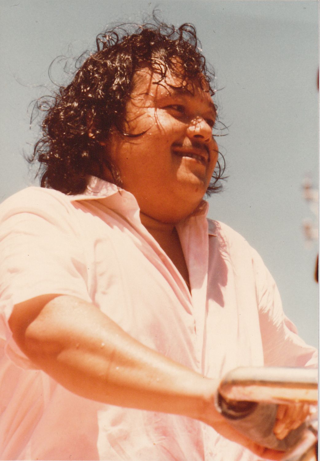 Prem Rawat Inspirational Speaker Photo On Stage at  Holi Festival 1979