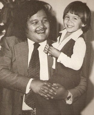 Maharaji & eldest son, Hans