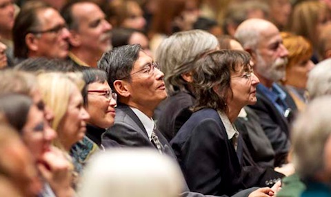 Audiences of all ages and nationalities at Prem Rawat event...
