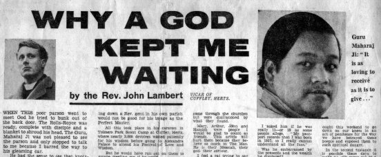 WHY A GOD KEPT ME WAITING