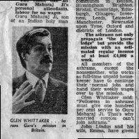 Glen Whittaker &hellip; he runs Guru's mission in Britain