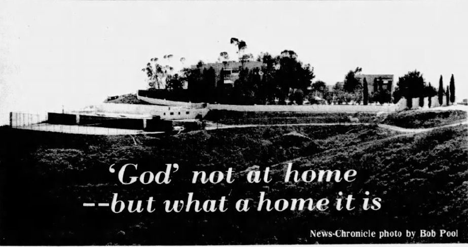 God not at home - But what a home it is
