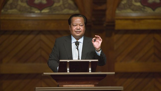 Indian spiritual leader Maharaji Prem Rawat