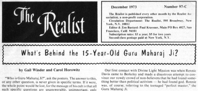 Magazine Article About Prem Rawat