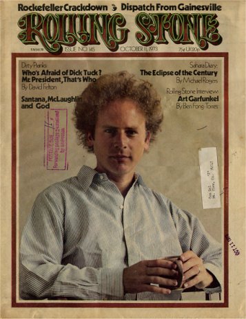 RollingStone Magazine Cover