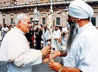 With the Pope