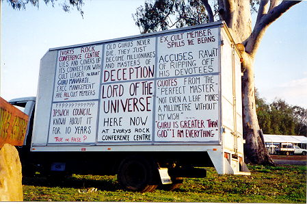 Neville Ackland Protests Maharaji