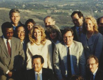 Timothy Gallwey at Rear Behind Rawat (Maharaji) 1990