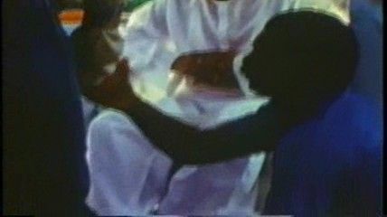Bihari Singh takes the money at Darshan, Montrose Colorado 1972